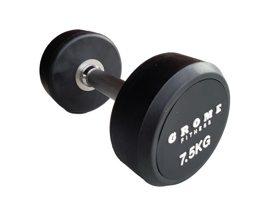 Гантельный ряд обрезиненный GROME DB145 (2,5-25кг)